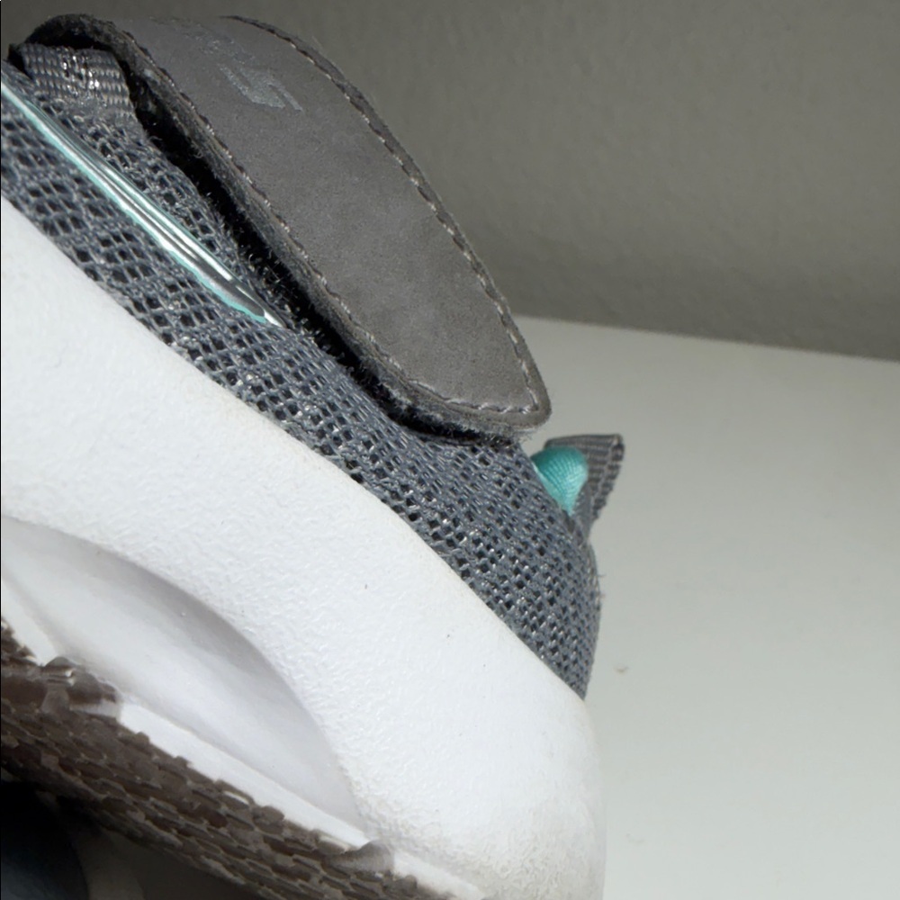 Skechers Kids' Gray and Teal Sneakers - Picture 6 of 10